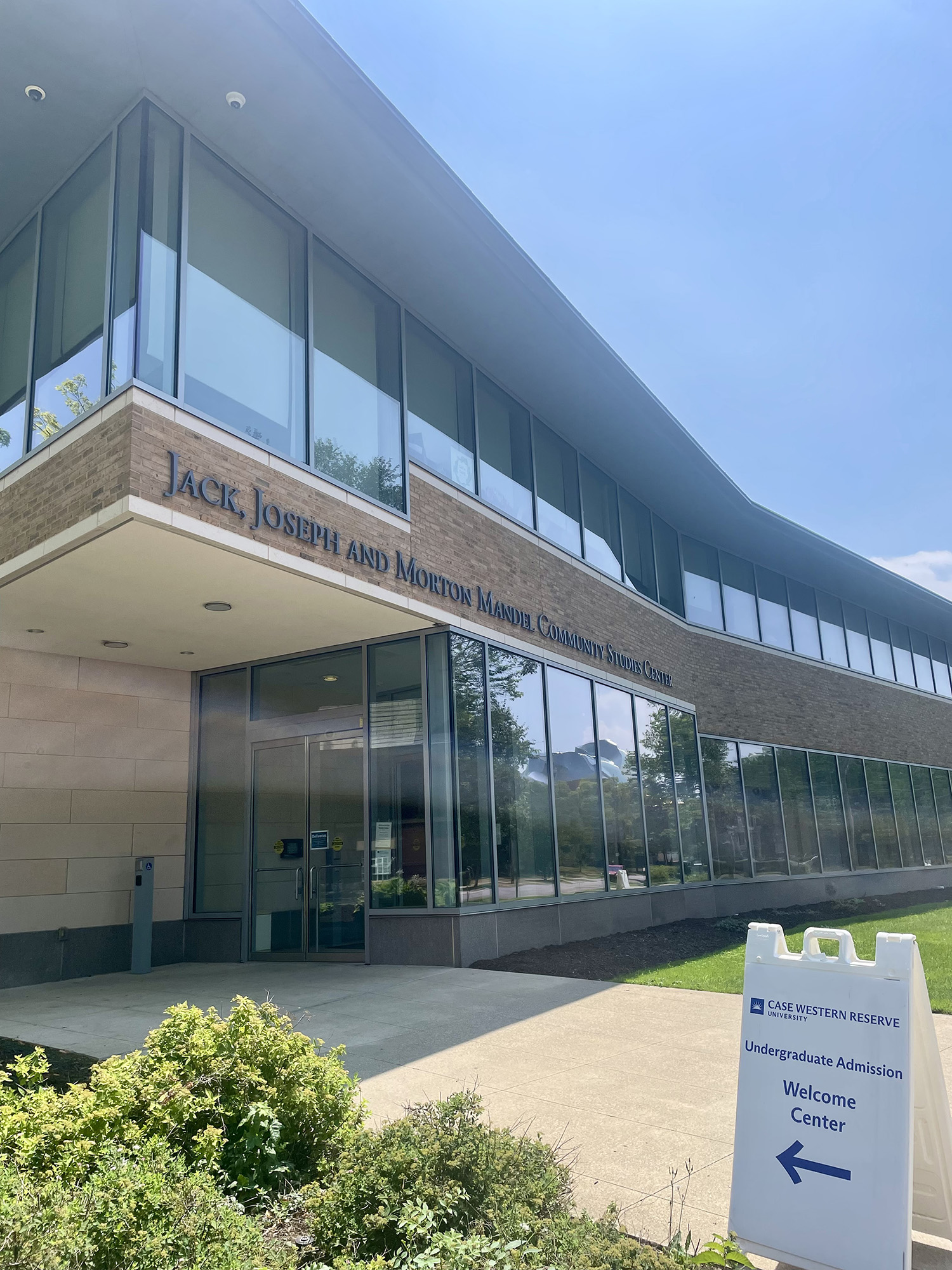 Undergraduate Admission Welcome Center building entrance
